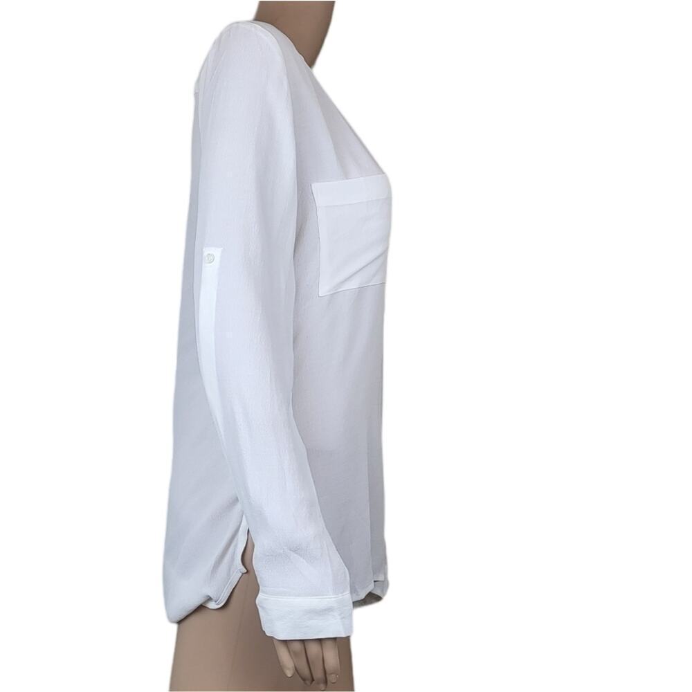 Yumi Kim V Neck White Blouse S - Picture 3 of 5
